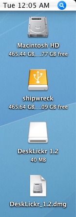A .DMG file mounted and displayed on the desktop