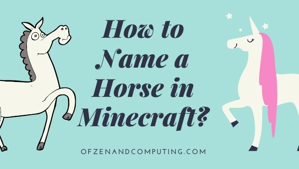 How to Name a Horse in Minecraft? [cy] with Pictures