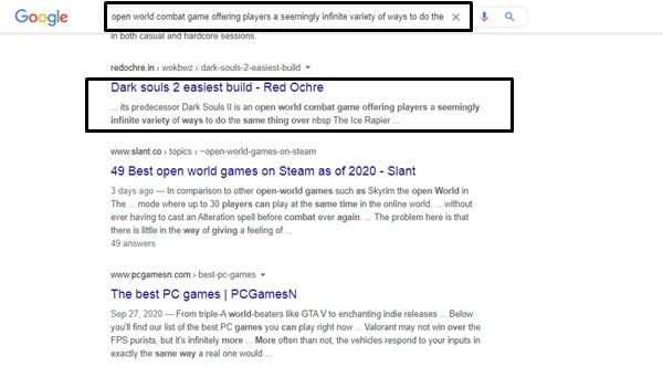 Search on Google
