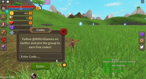 code dialog box will appear