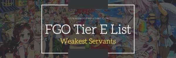FGO Tier E List (2025)