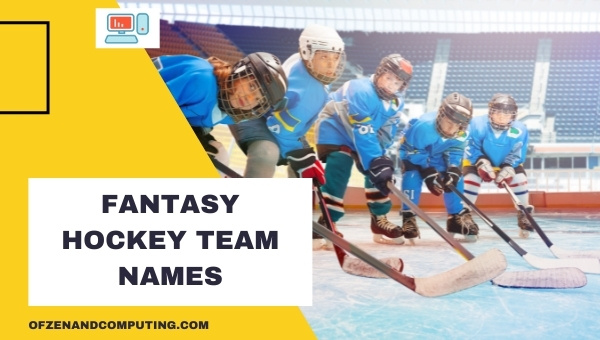 Fantasy Hockey Team Names Ideas (2025)