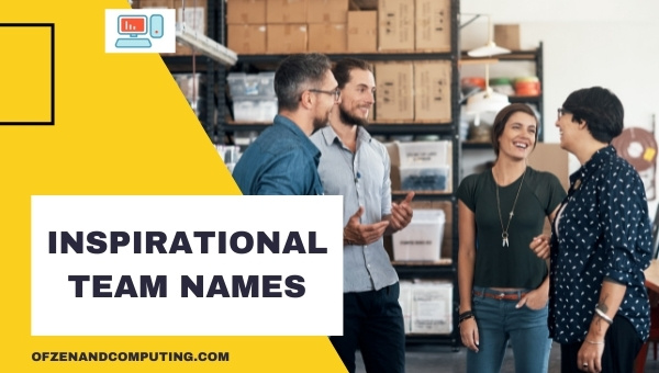 Inspirational Team Names Ideas (2025)
