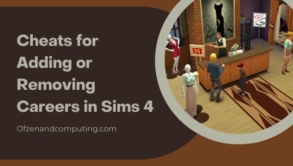 Читы для добавления или удаления карьеры в The Sims 4