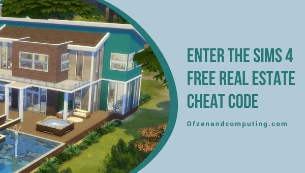 ป้อนรหัสโกงอสังหาริมทรัพย์ Sims 4 ฟรี