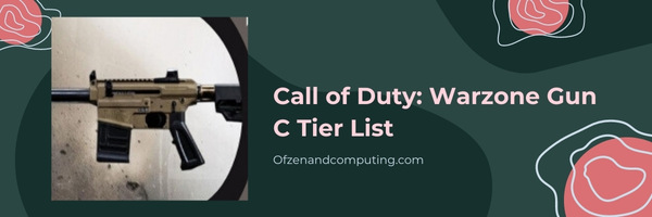 Call of Duty Warzone Gun C Tier List (2025)