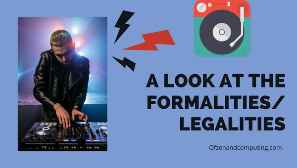 A Look At The Formalities/ Legalities