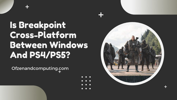 Is Ghost Recon Breakpoint Cross-Platform Between PC And PS4/PS5?
