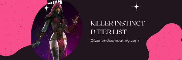 Killer Instinct D Tier List (2025)