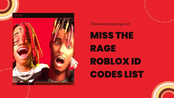 Miss The Rage Roblox ID Codes List (2025)
