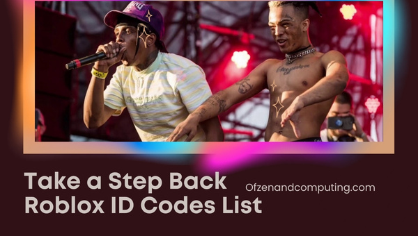 Take A Step Back Roblox ID Codes List (2025)