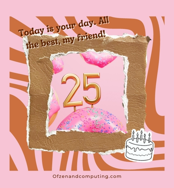25th Birthday Instagram Captions For Best Friend (2022)