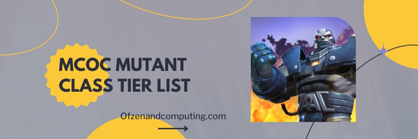 MCOC Mutant Class Tier List (2023)