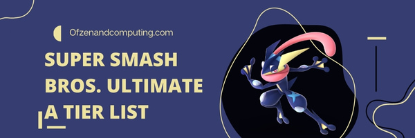Super Smash Bros. Ultimate A Tier List (2023)