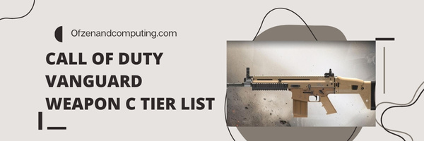 Call of Duty Vanguard Weapon C Tier List (2025)
