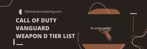 Call of Duty Vanguard Weapon D Tier List (2025)