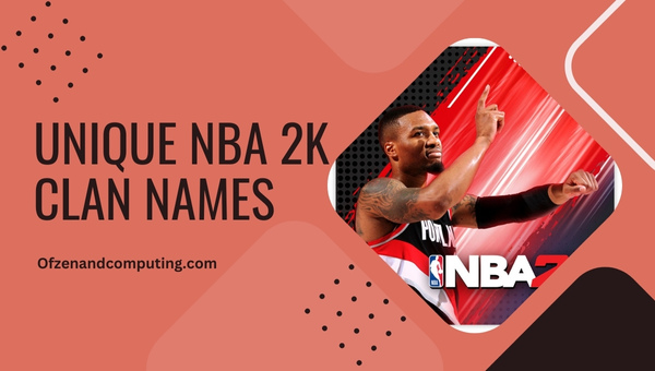 Unique NBA 2K Clan Names (2025)
