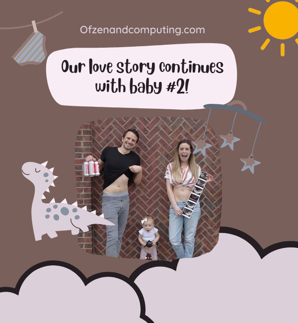 2nd Baby Announcement Captions for Instagram