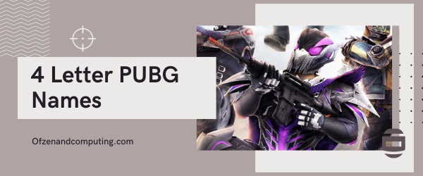 4 Letter PUBG Names (2025)