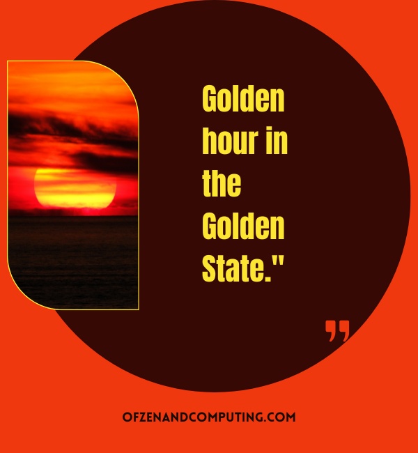 California Sunset Captions For Instagram (2025)