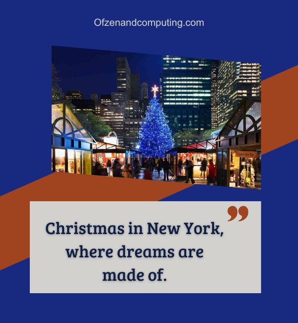 Christmas In New York Captions For Instagram (2025)