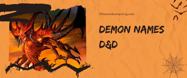 Demon Names D&D (2025)