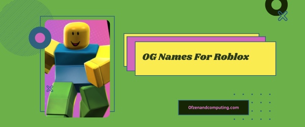OG Names For Roblox 2025 (Usernames)
