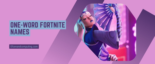 One-Word Fortnite Names 2025 (Usernames)