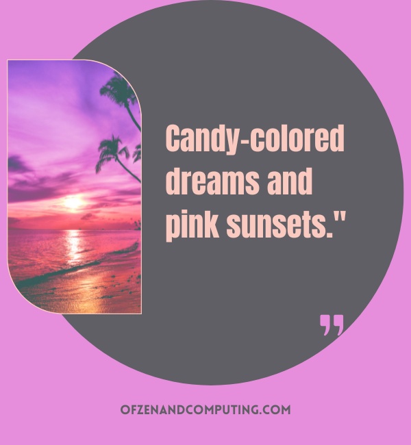 Pink Sunset Captions For Instagram (2025)