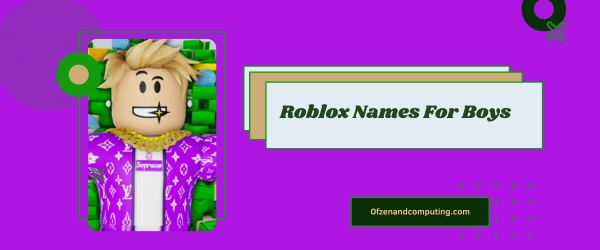 Roblox Names For Boys 2025 (Usernames)