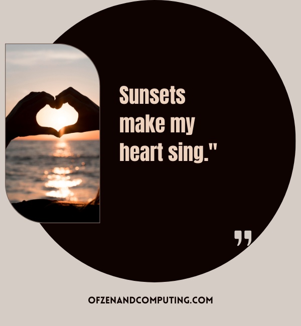 Sunset View Captions For Instagram (2025)