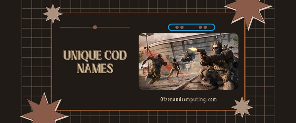 Unique COD Names (2025)