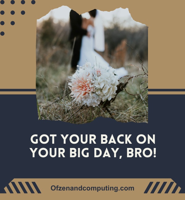 Unique Instagram Captions For Brothers Wedding (2025)