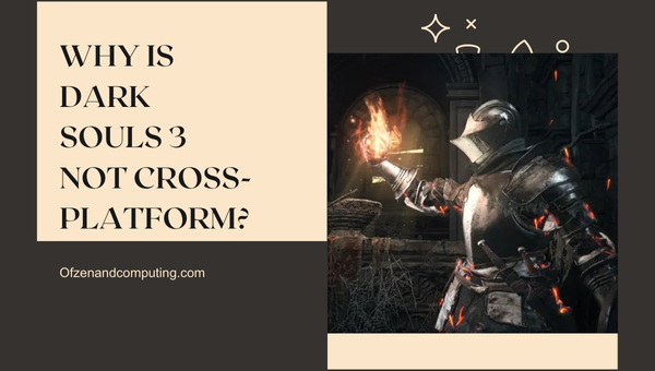 Why is Dark Souls 3 Not Cross-Platform?