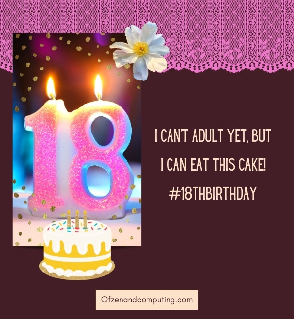 18th Birthday Cake Captions For Instagram (2025)