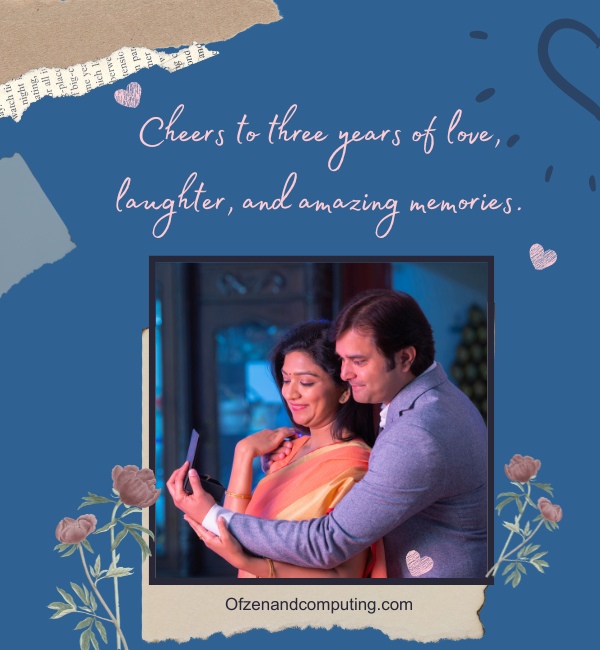 3rd Year Anniversary Captions For Instagram (2025)