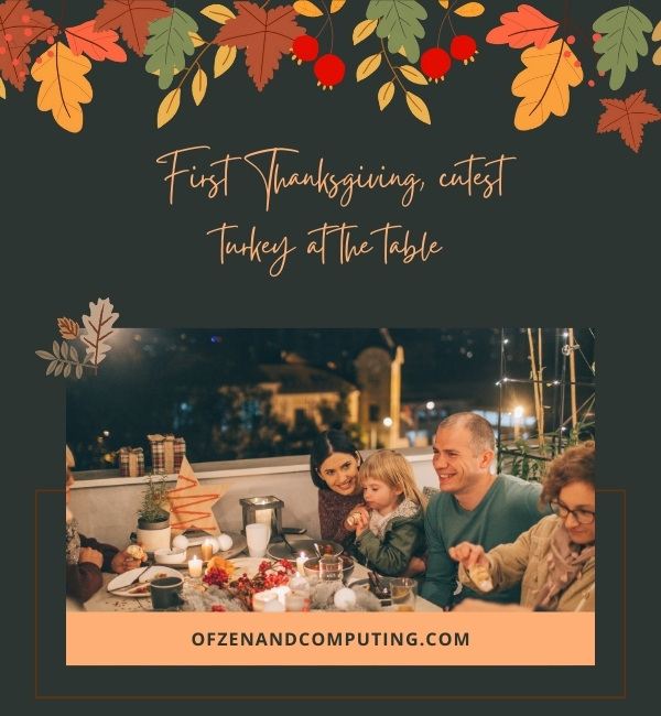 Baby First Thanksgiving Captions For Instagram (2025)