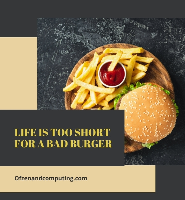 Catchy Burger Captions For Instagram (2025)