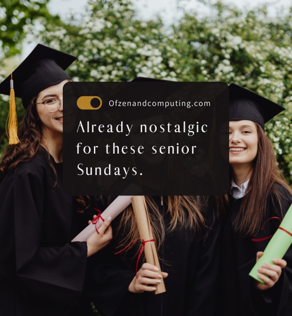 Clever Senior Sunday Captions For Instagram (2025)