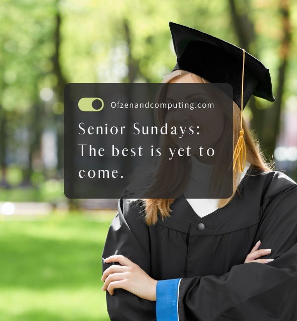 Cute Senior Sunday Captions For Instagram (2025)