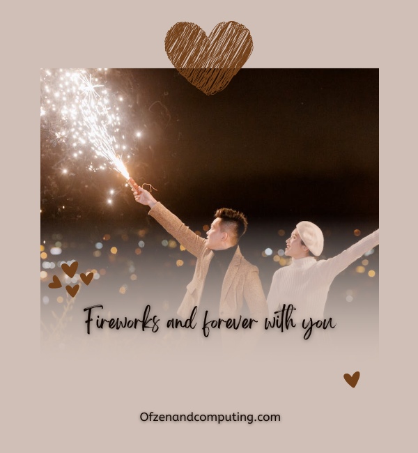 Firework Instagram Captions For Couples (2025)