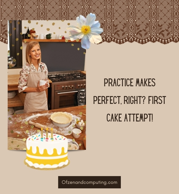 First Time Baking Cake Captions For Instagram (2025)