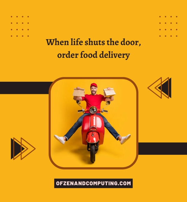 Food Delivery Captions For Instagram