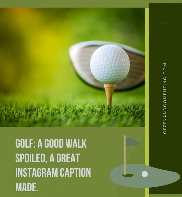 Golf Pun Captions For Instagram (2025)