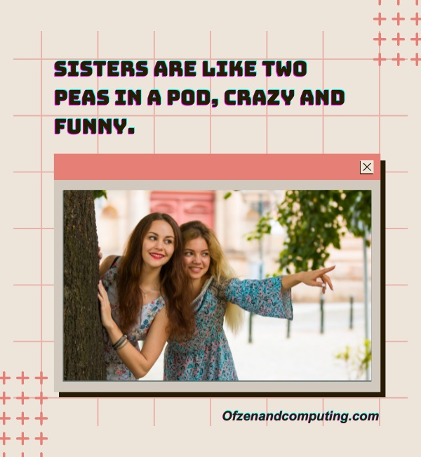 Instagram Captions Crazy Funny Sister Quotes (2025)