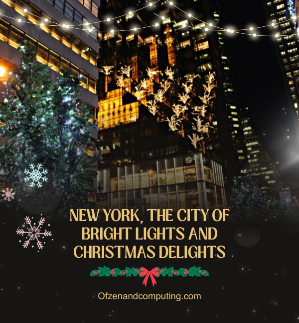 New York Christmas Captions For Instagram (2025)