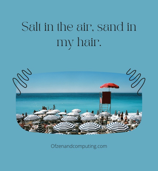 Nice Beach Captions For Instagram (2025)