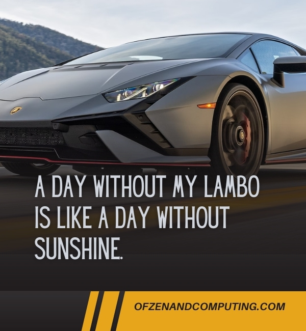 Short Lamborghini Captions For Instagram (2025)