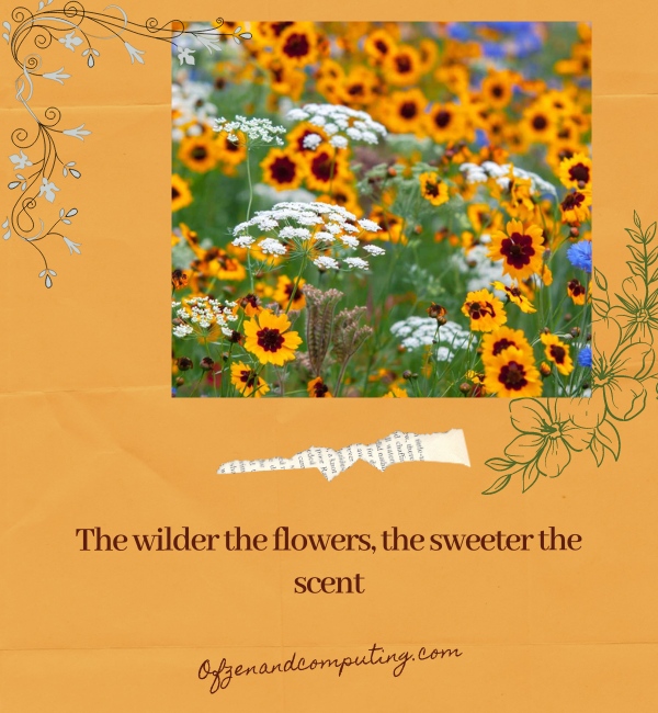 Wild Flower Captions For Instagram (2025)