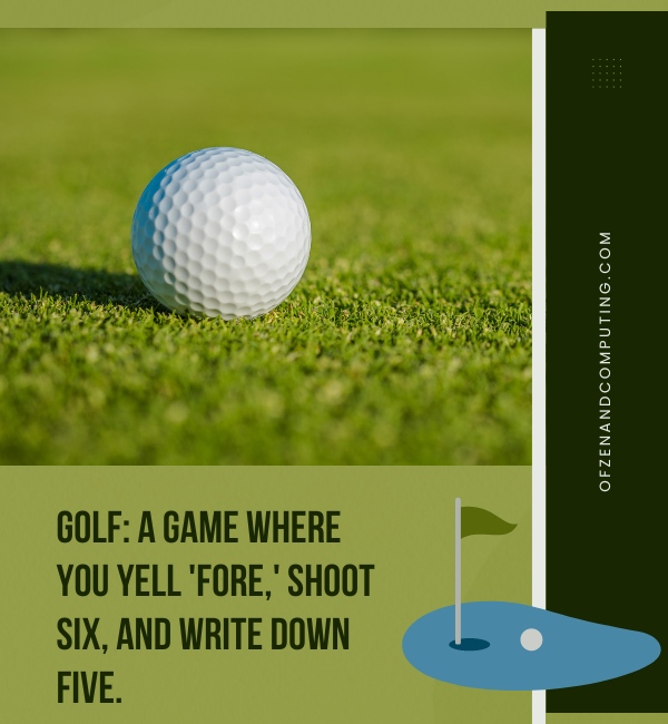 Witty Golf Captions For Instagram (2025)